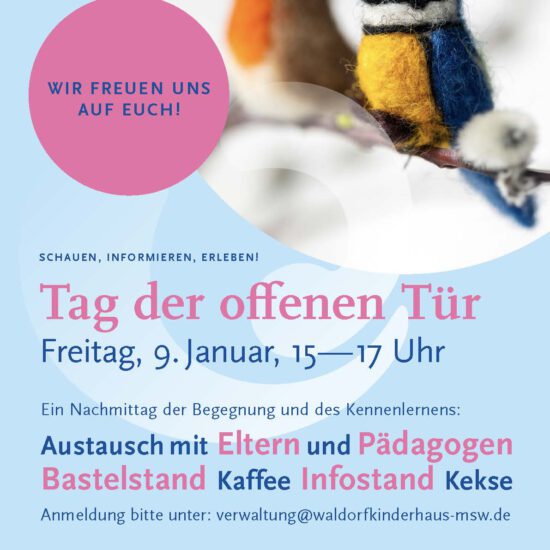 Das Waldorfkinderhaus München Südwest lädt zum Tag der offenen Tür
