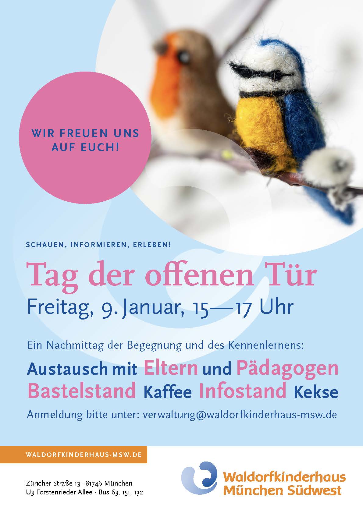 Das Waldorfkinderhaus München Südwest lädt zum Tag der offenen Tür