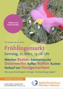 Flyer Frühlingsmarkt Waldorfkinderhaus